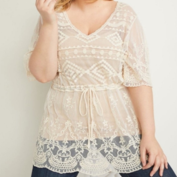 Lane Bryant Tops - Lane Bryant Lace Top